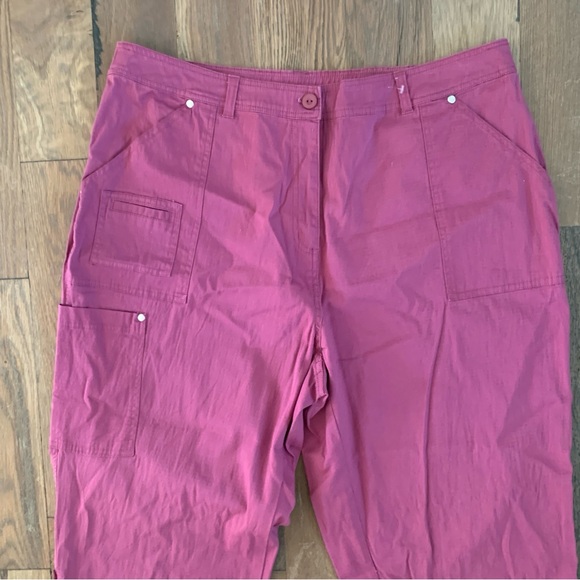 Denim & Co Purple Cotton/Spandex Pants Size 1X - Picture 3 of 10